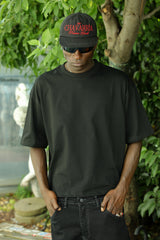'Affected' Kabartma Baskılı Boxy T-Shirt