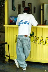 'Affected' Kabartma Baskılı Boxy T-Shirt