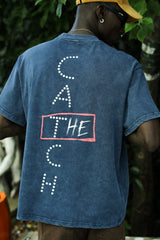 'The Catch' Yıkamalı Oversize T-Shirt