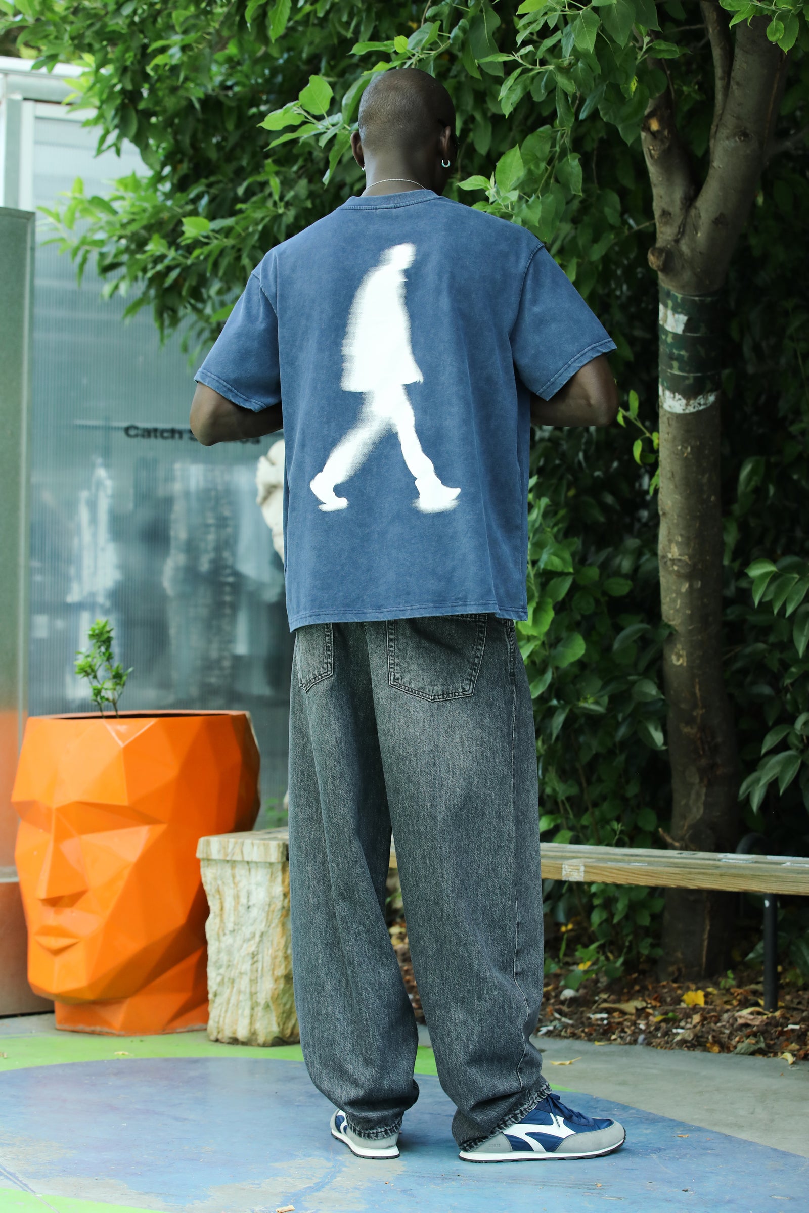 'Life In The Moment' Baskı Detaylı T-Shirt