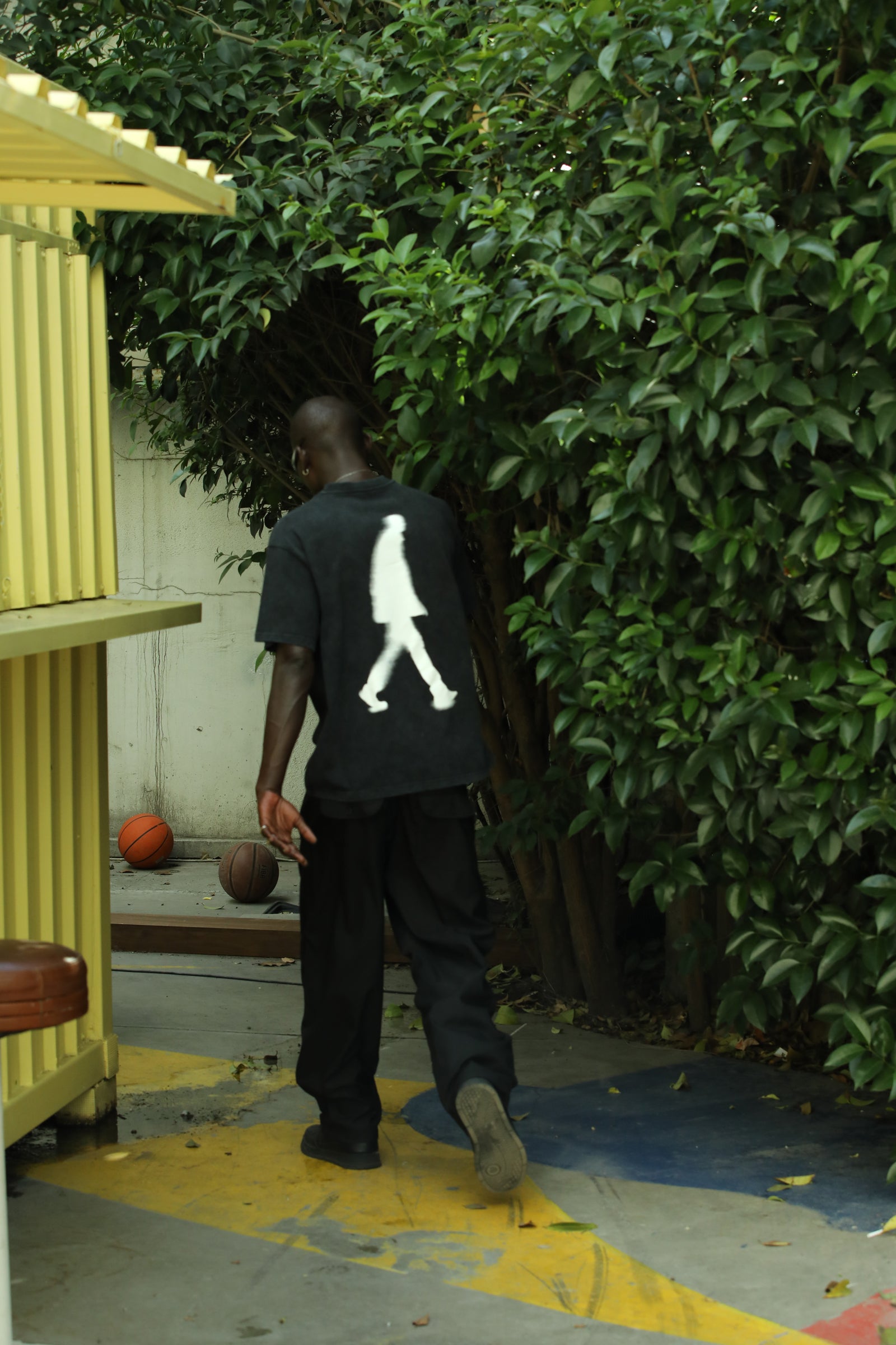 'Life In The Moment' Baskı Detaylı T-Shirt