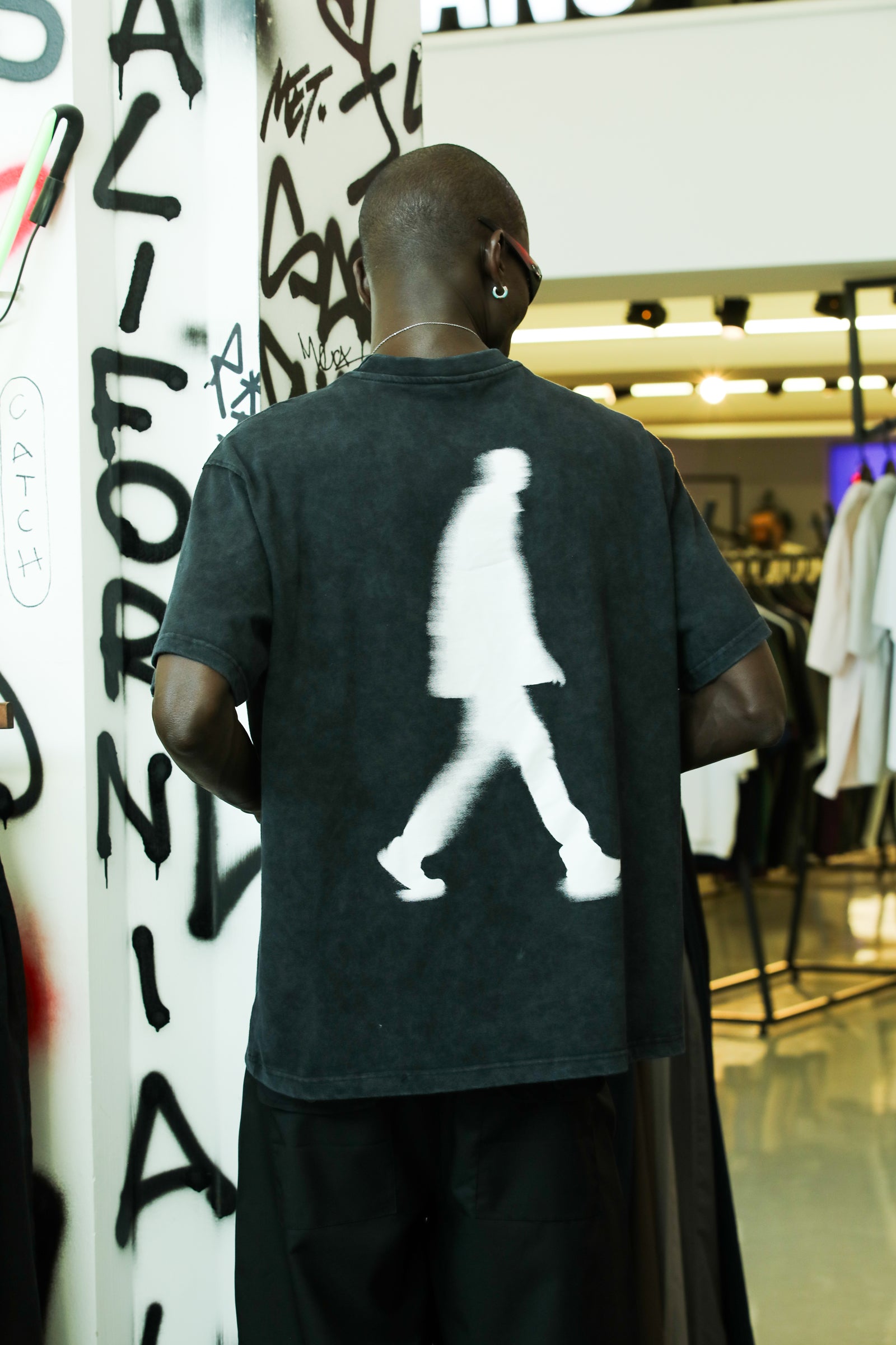'Life In The Moment' Baskı Detaylı T-Shirt