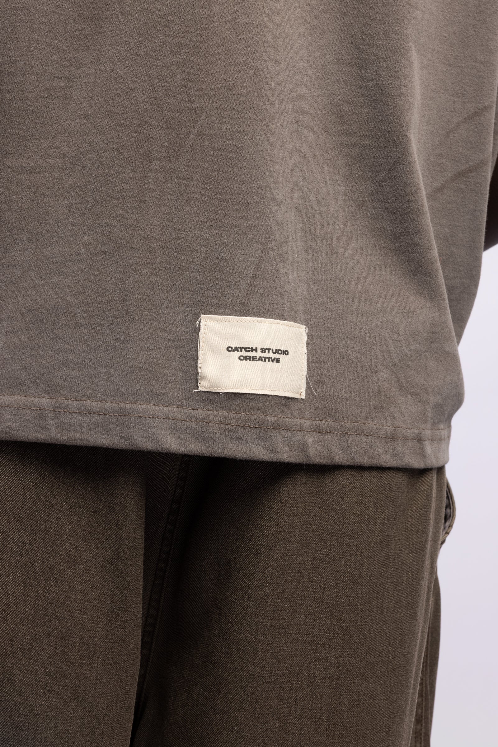 Minimal Baskı Detaylı T-Shirt