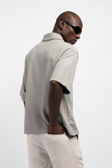 Minimal Nakışlı Polo Yaka T-Shirt