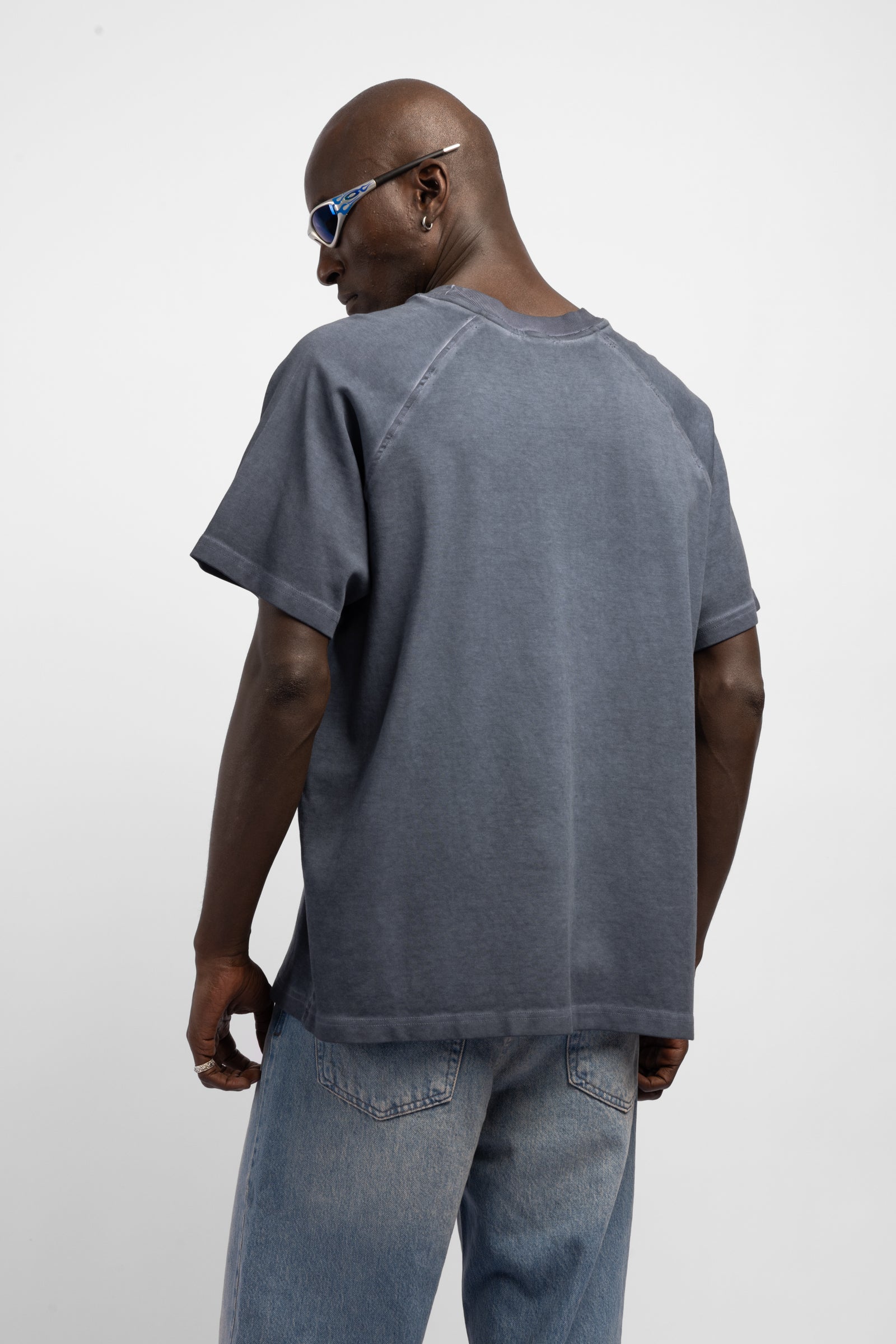 Yıkamalı Nakışlı T-shirt