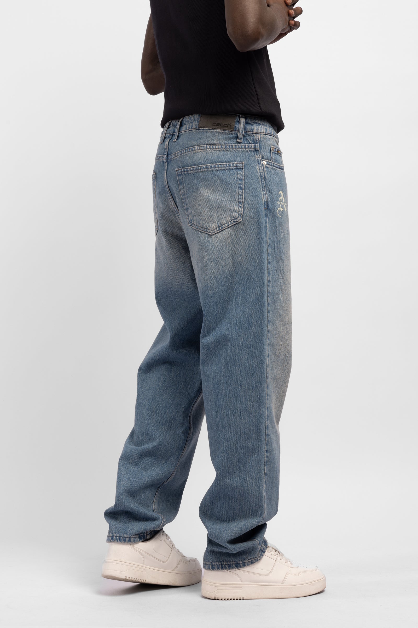 Catch Studio Baskılı Baggy Jean