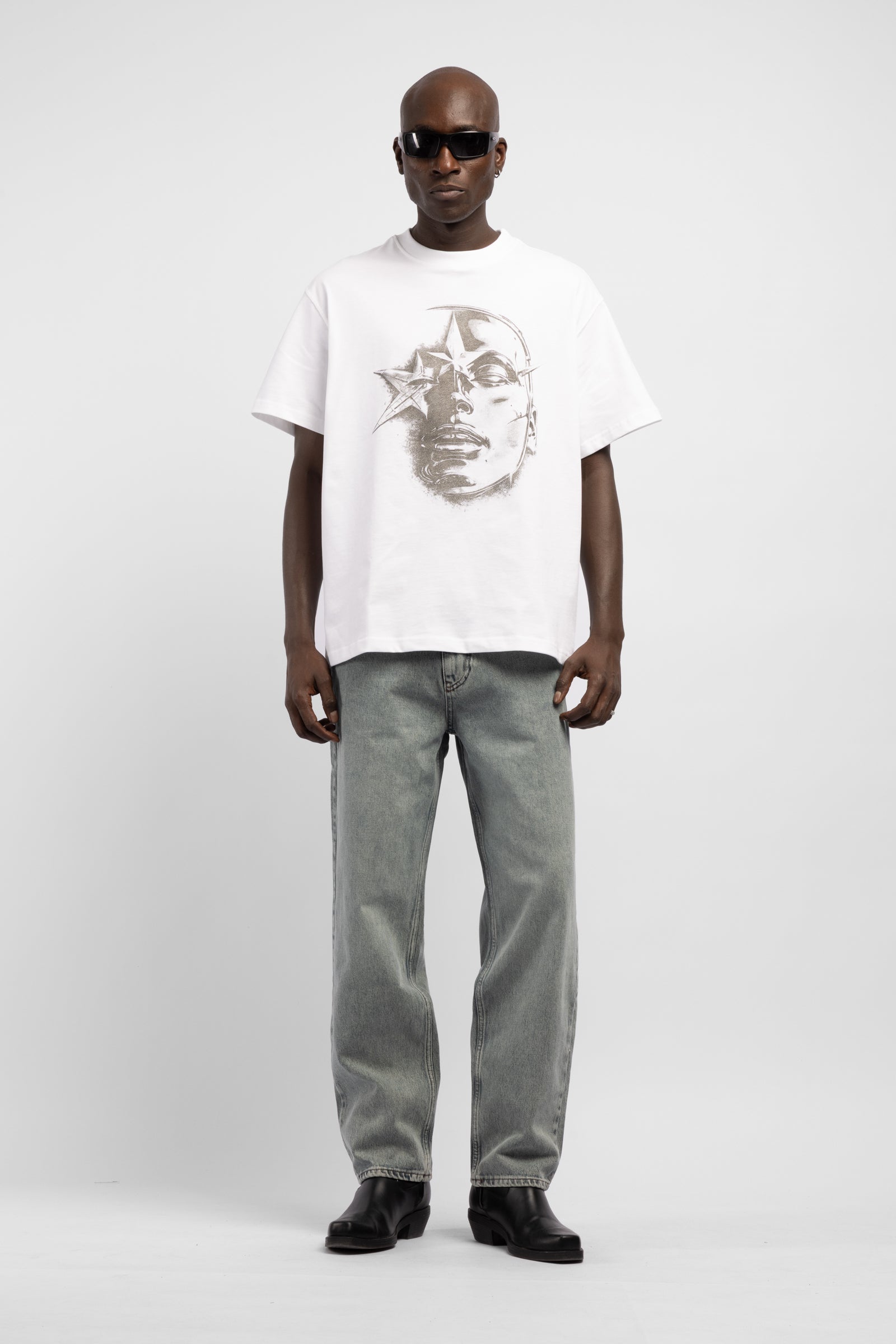 Silver Yüz Baskılı T-Shirt