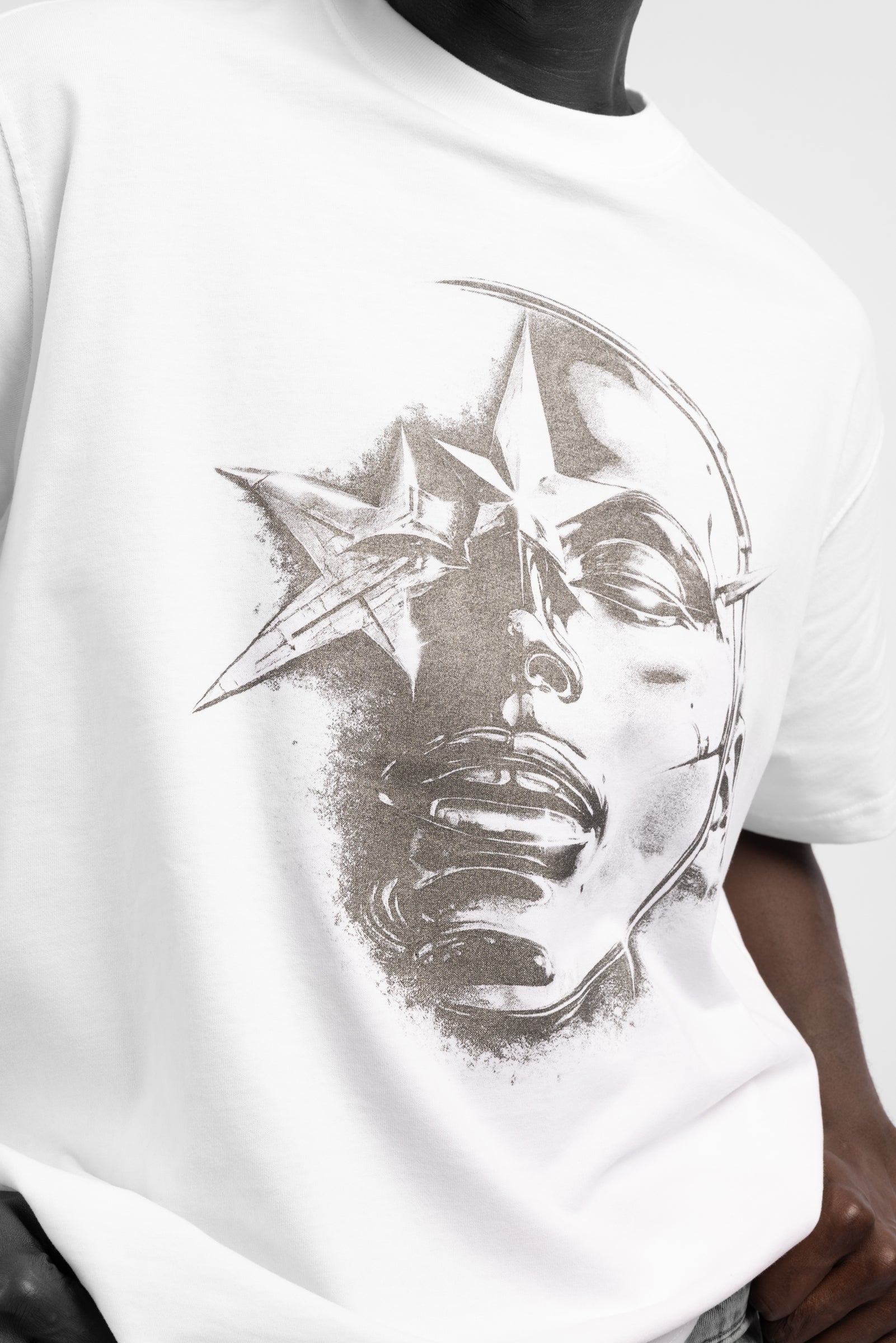 Silver Yüz Baskılı T-Shirt