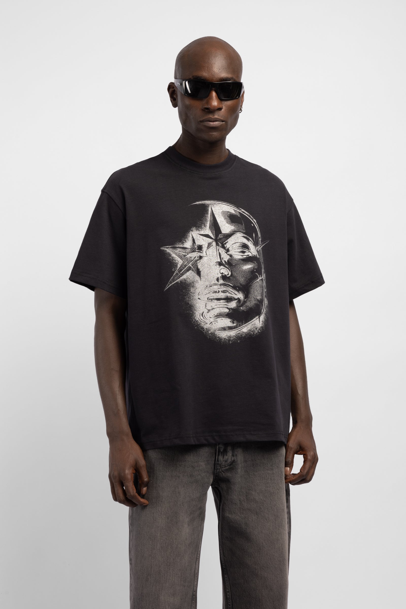 Silver Yüz Baskılı T-Shirt