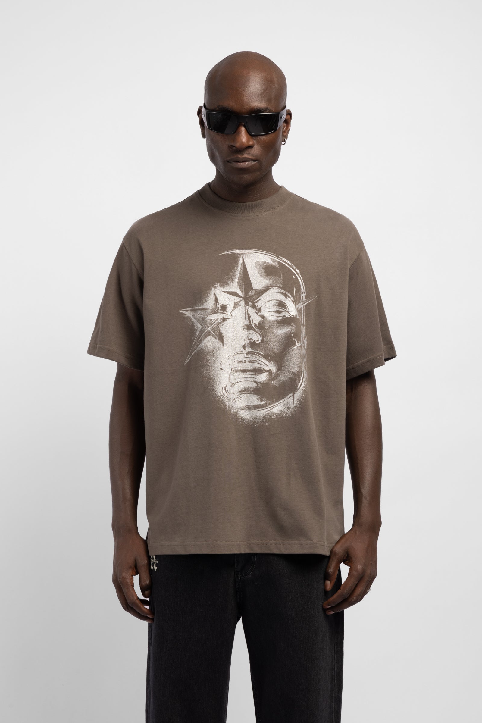 Silver Yüz Baskılı T-Shirt