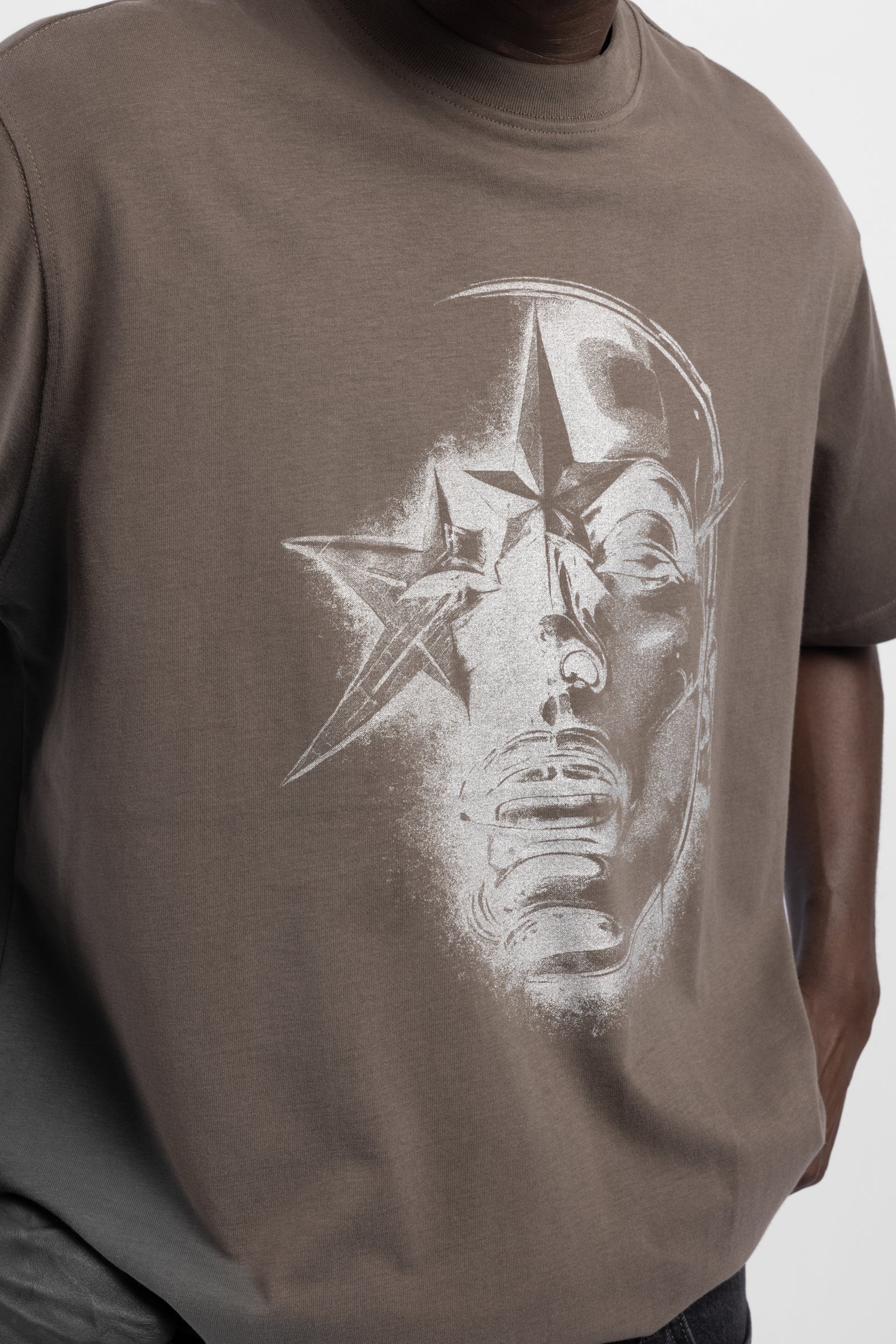 Silver Yüz Baskılı T-Shirt