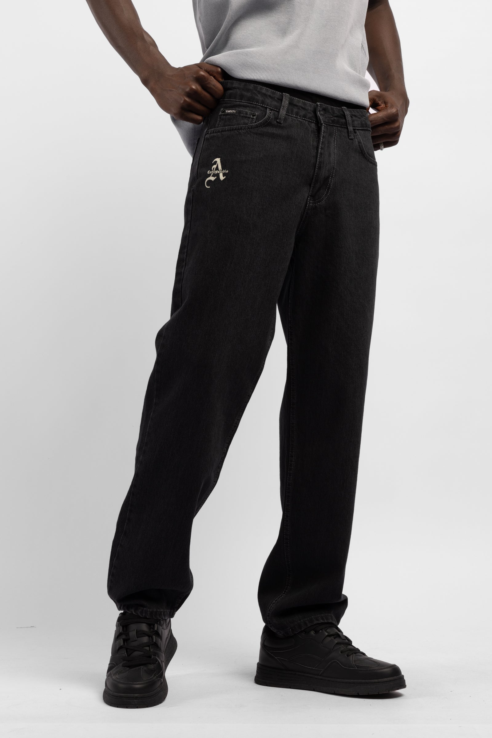 Catch Studio Baskılı Baggy Jean