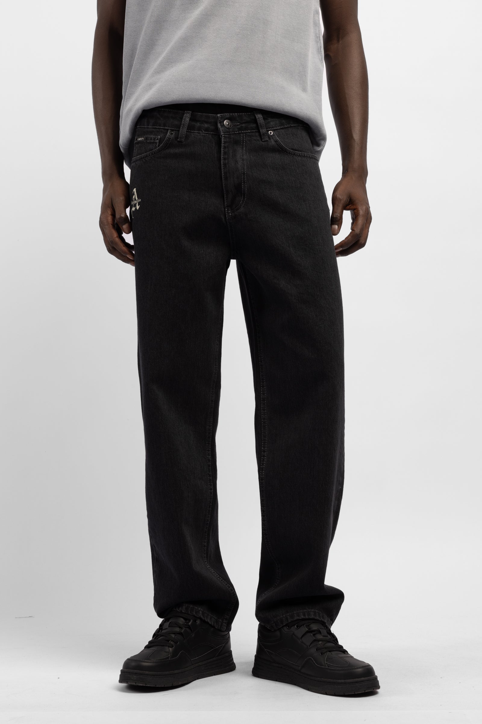 Catch Studio Baskılı Baggy Jean