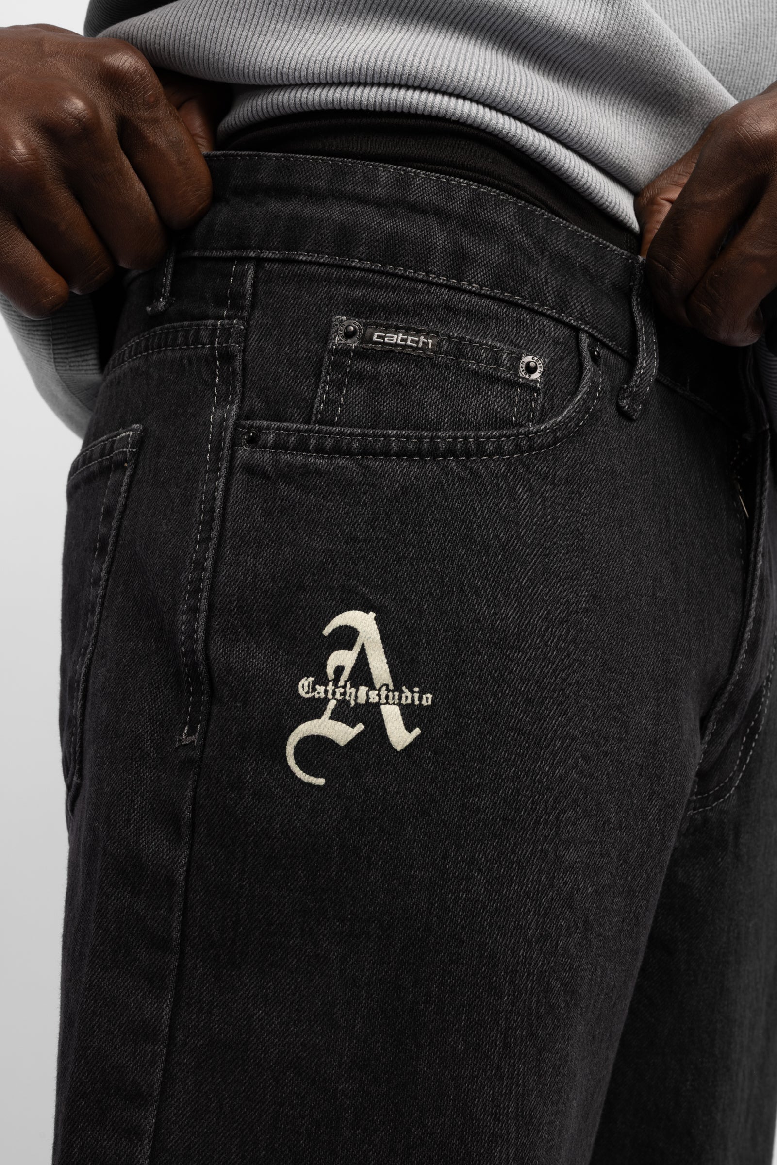 Catch Studio Baskılı Baggy Jean