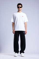 Baskılı Baggy Jean