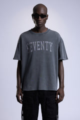 Yıkamalı Baskılı T-shirt