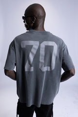 Yıkamalı Baskılı T-shirt