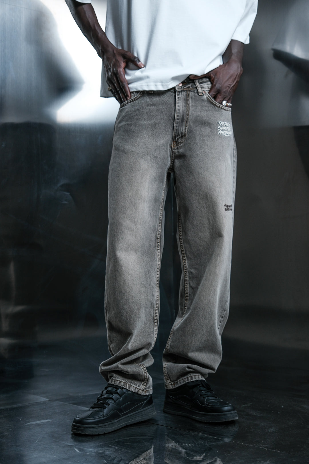 'After Hours' Nakışlı Jean
