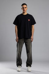 Nakış Detaylı Oversize T-Shirt