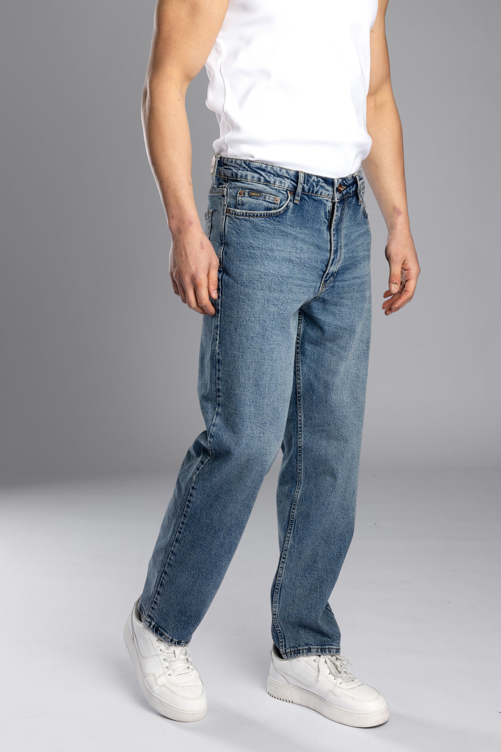 Açık Mavi Relax Fit Jean