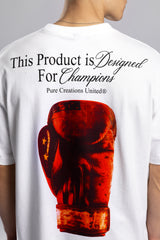 Champions Baskılı Oversize T-Shirt