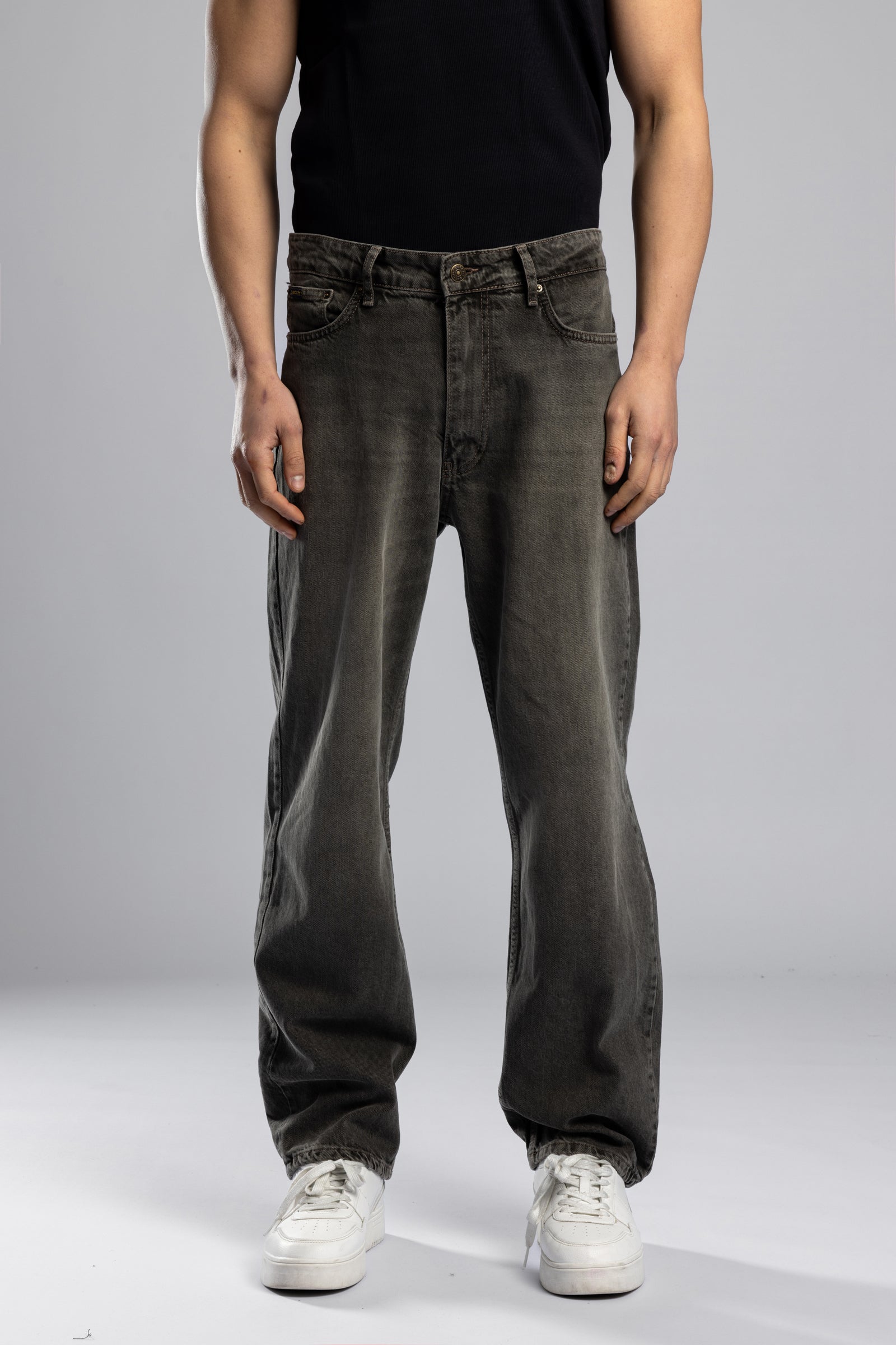 Yıkamalı Baggy Fit Jean