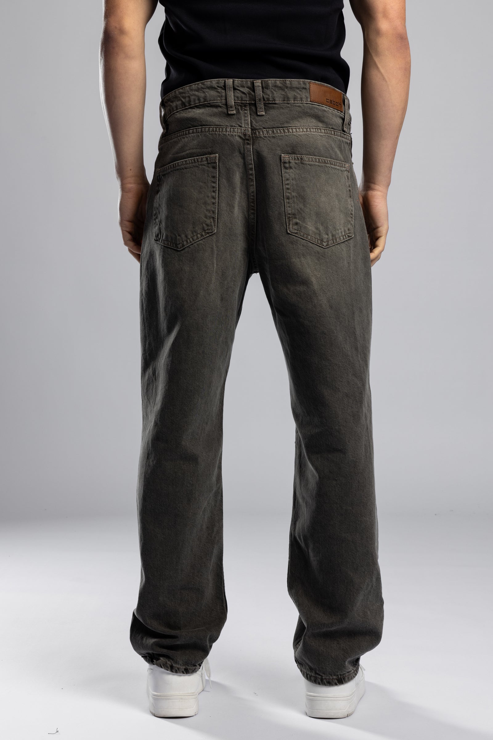 Yıkamalı Baggy Fit Jean