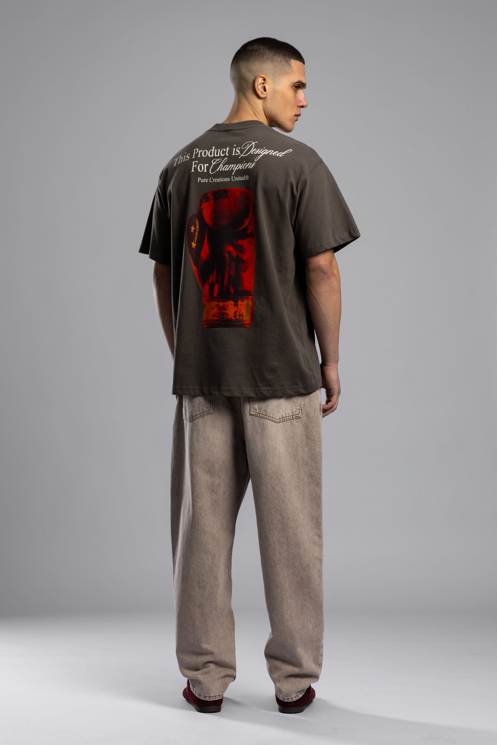 Champions Baskılı Oversize T-Shirt
