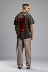 Champions Baskılı Oversize T-Shirt