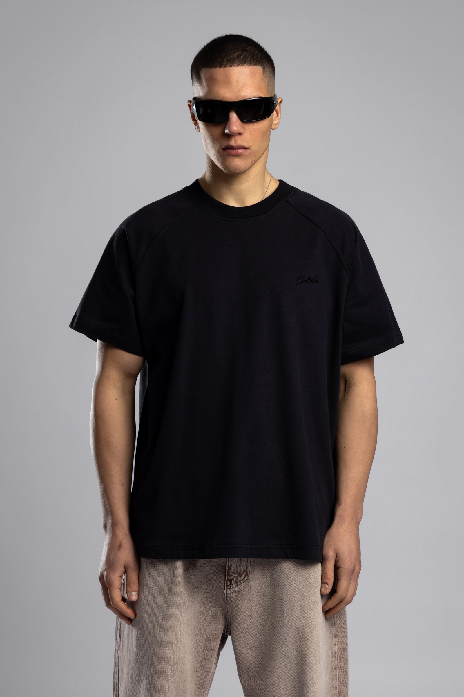 Catch Nakışlı Raglan Kol Basic T-shirt