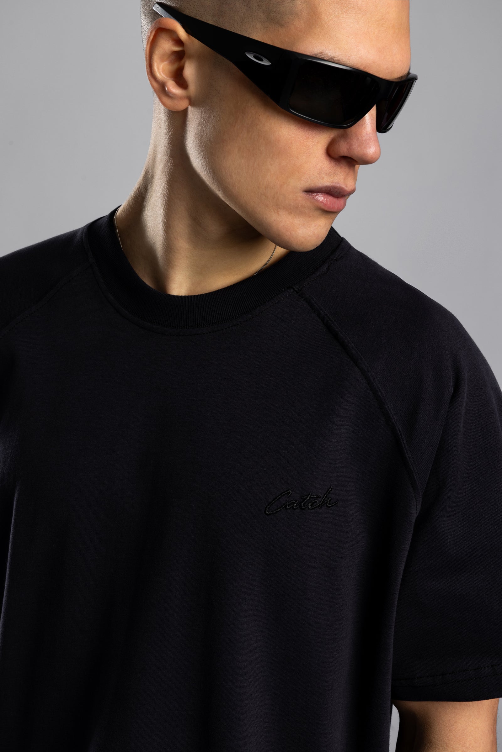 Catch Nakışlı Raglan Kol Basic T-shirt