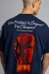 Champions Baskılı Oversize T-Shirt