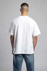 Soyut Yüz Baskılı T-Shirt