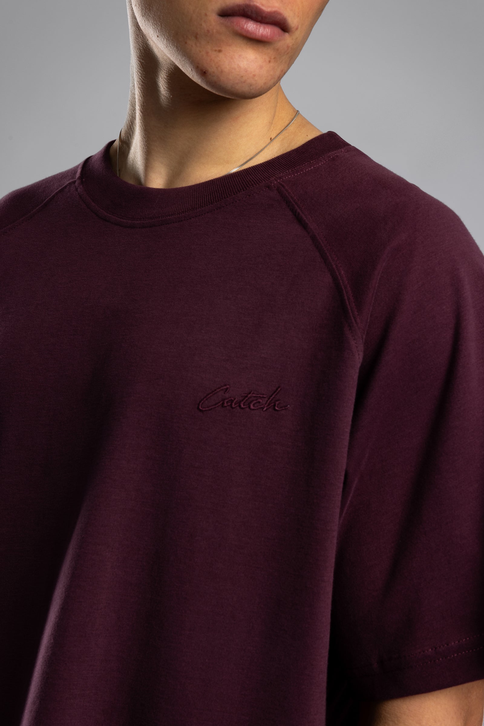 Catch Nakışlı Raglan Kol Basic T-shirt
