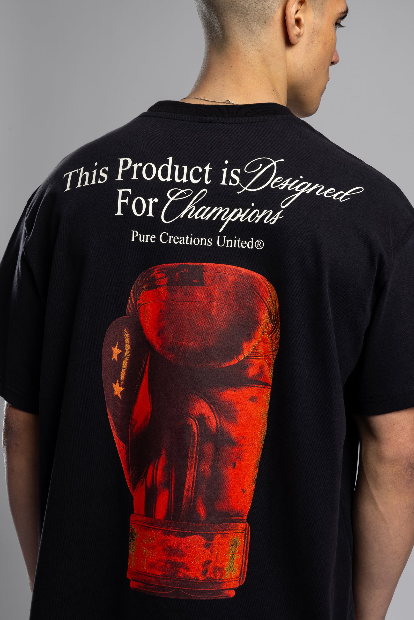 Champions Baskılı Oversize T-Shirt