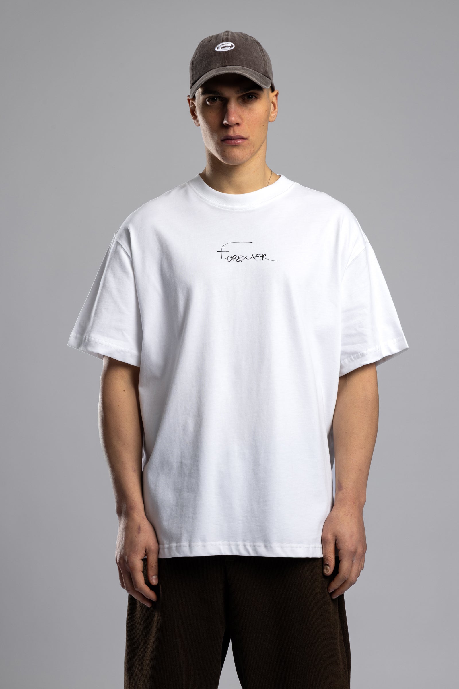 Forever Baskılı Oversize T-Shirt