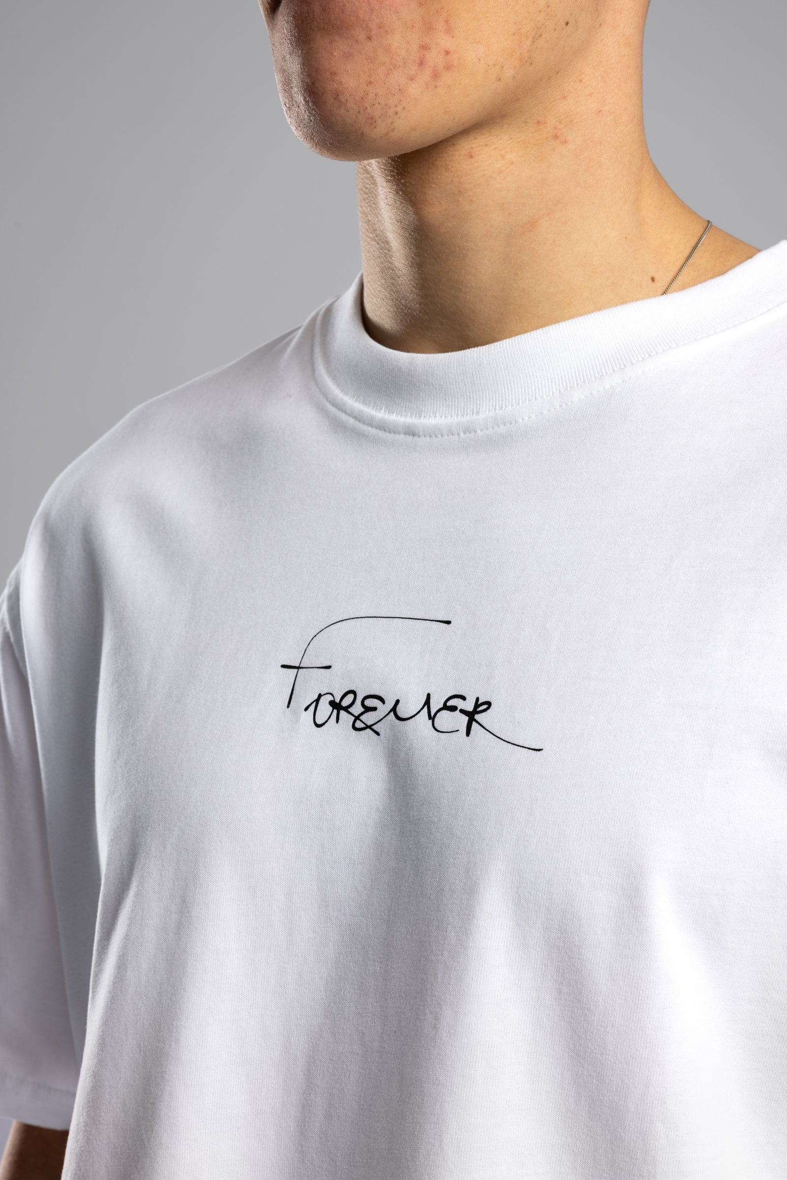 Forever Baskılı Oversize T-Shirt