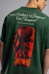 Champions Baskılı Oversize T-Shirt