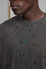 Catch Logolu Yıpratmalı T-Shirt