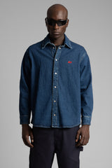 Nakış Detaylı Denim Gömlek