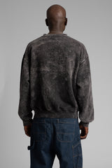 Nakışlı Yıkamalı Sweatshirt