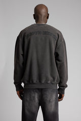 Nakışlı Yıkamalı Sweatshirt