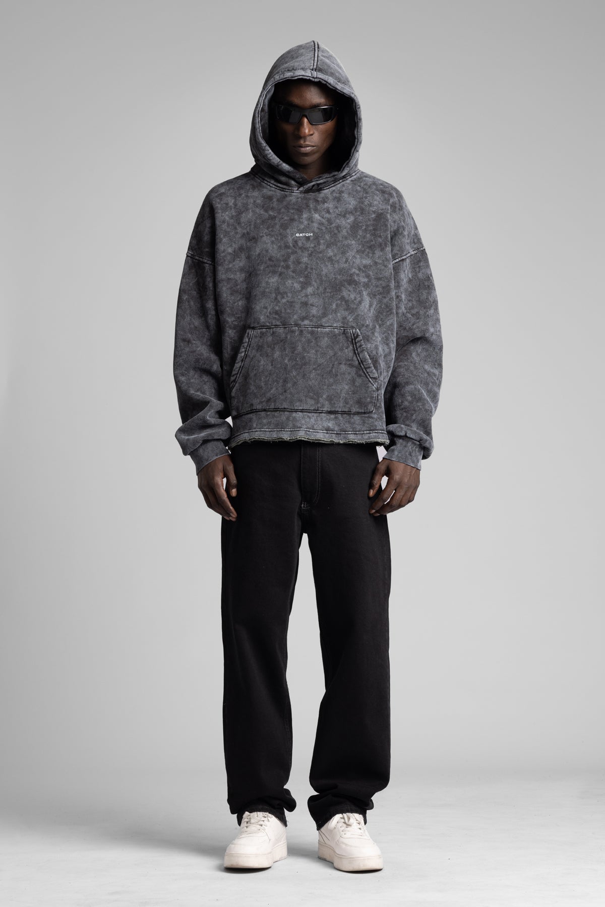 Yıkamalı Kapüşonlu Sweatshirt