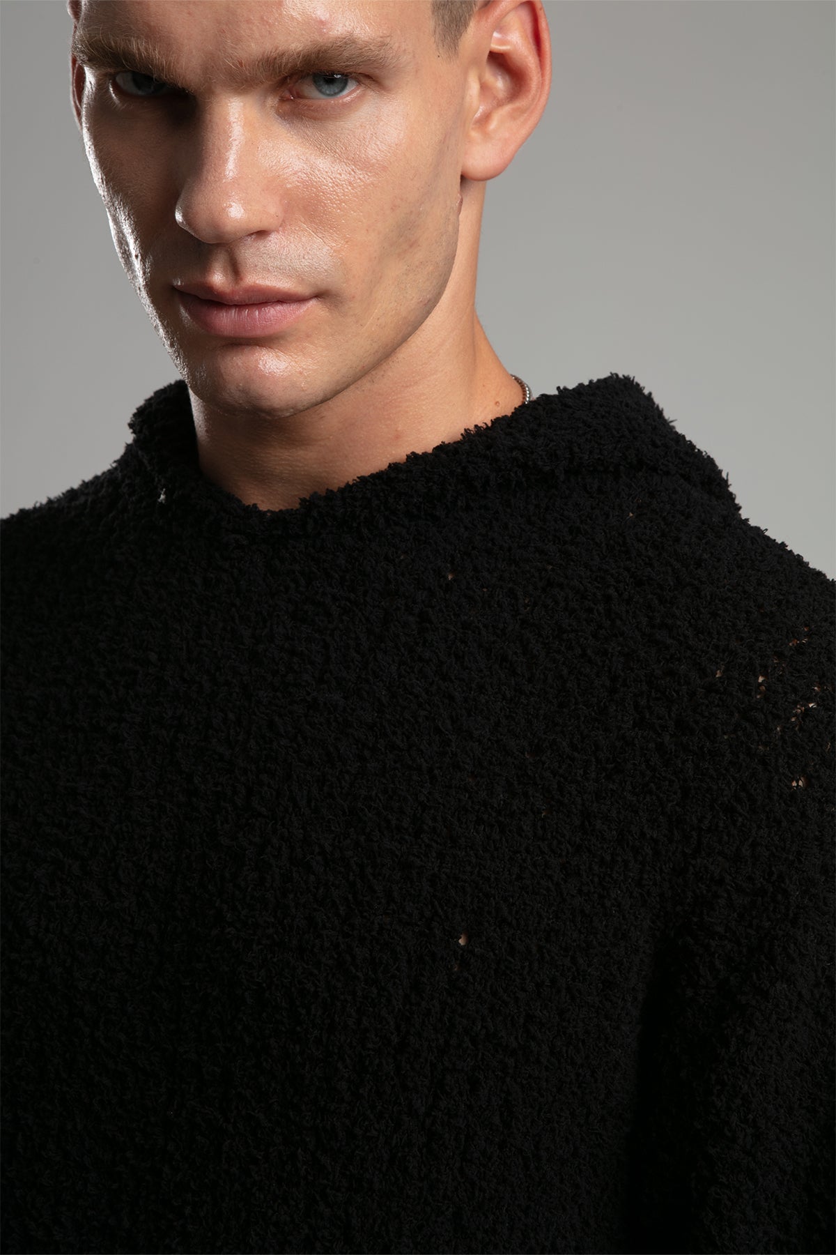 Kapüşonlu Triko Kazak