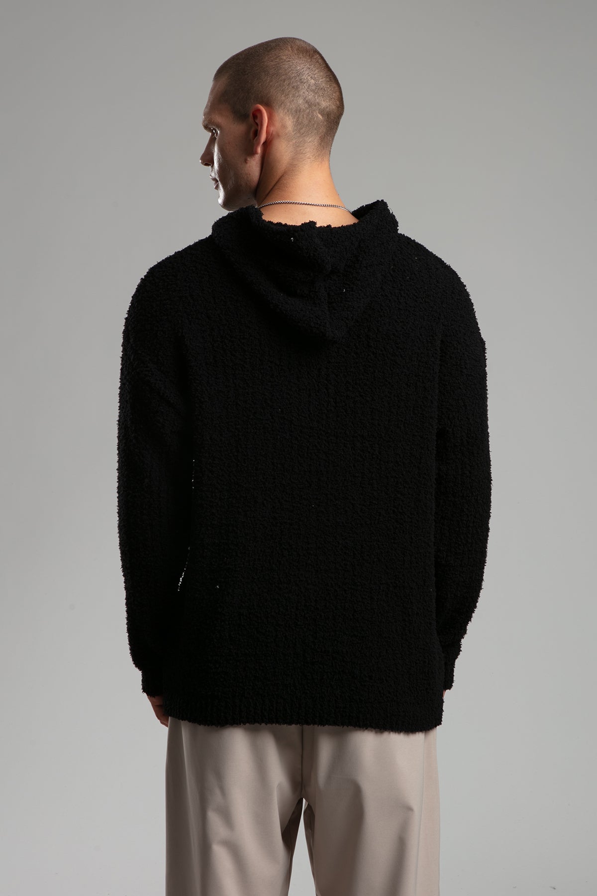 Kapüşonlu Triko Kazak