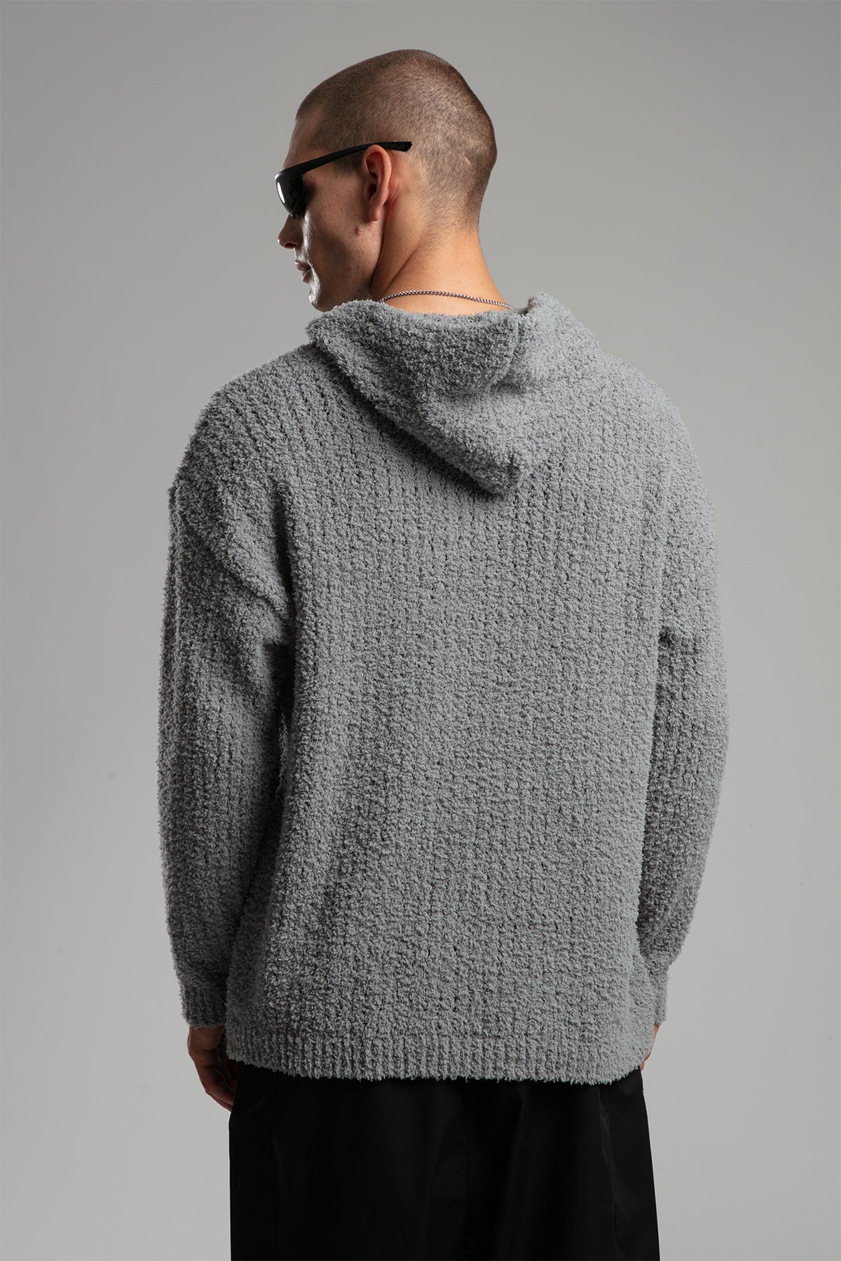 Kapüşonlu Triko Kazak