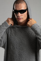 Kapüşonlu Triko Kazak