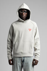 Minimal Nakış Detaylı Kapüşonlu Sweatshirt