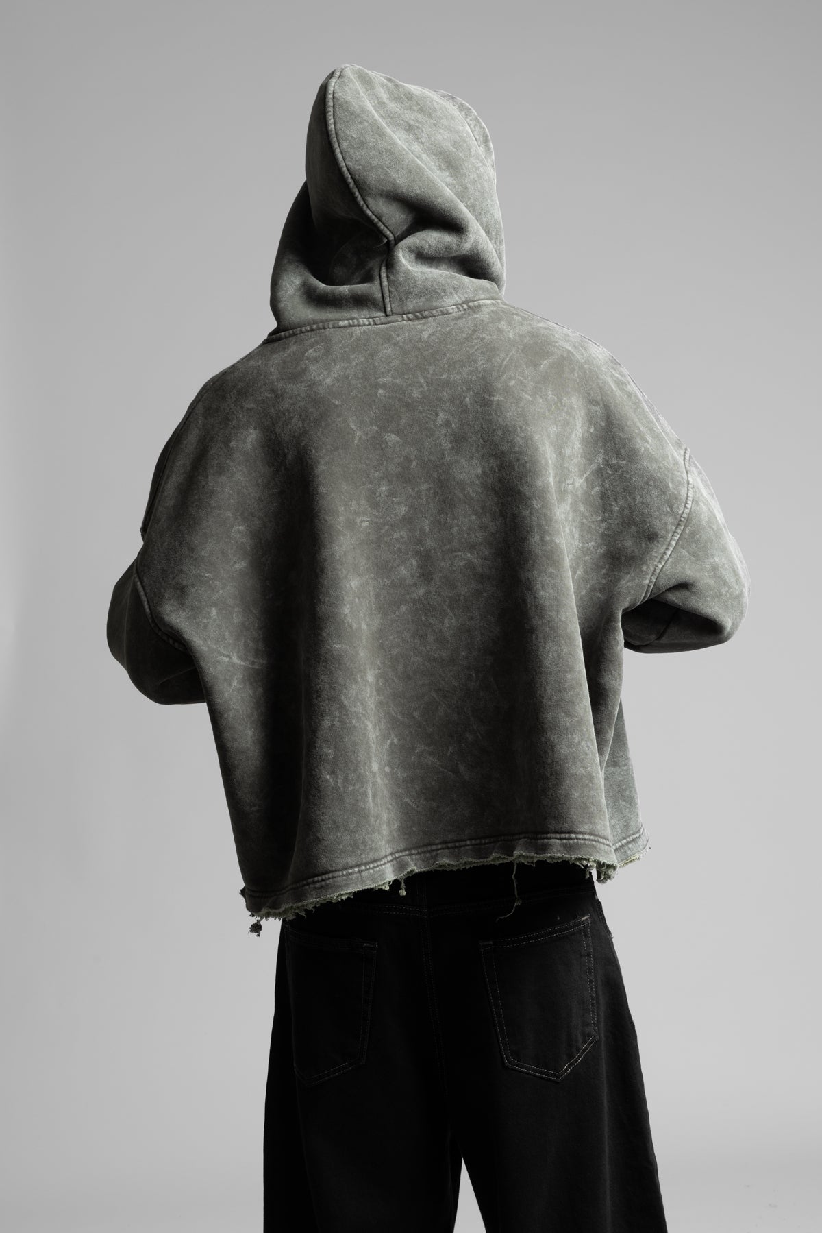 Yıkamalı Kapüşonlu Sweatshirt
