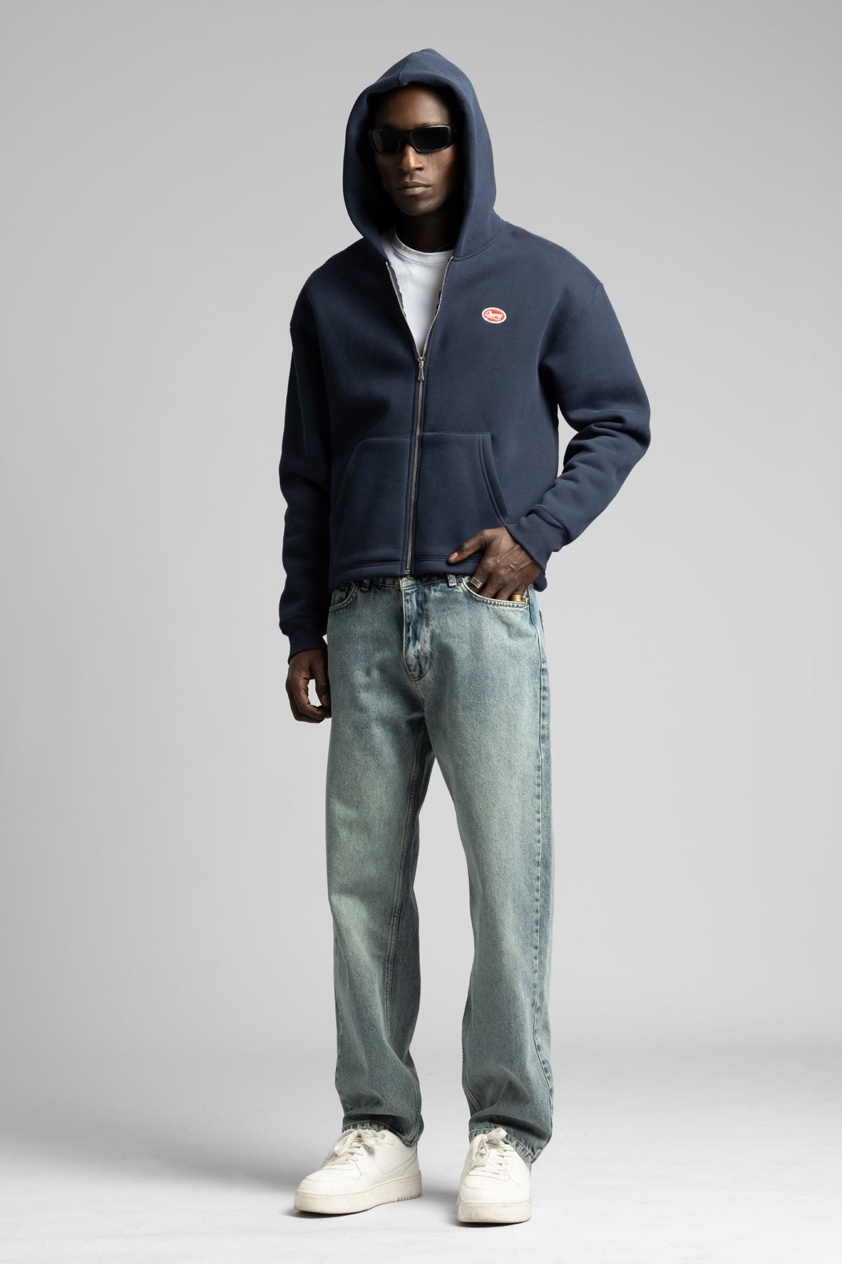 Champ Kapüşonlu Fermuarlı Sweatshirt